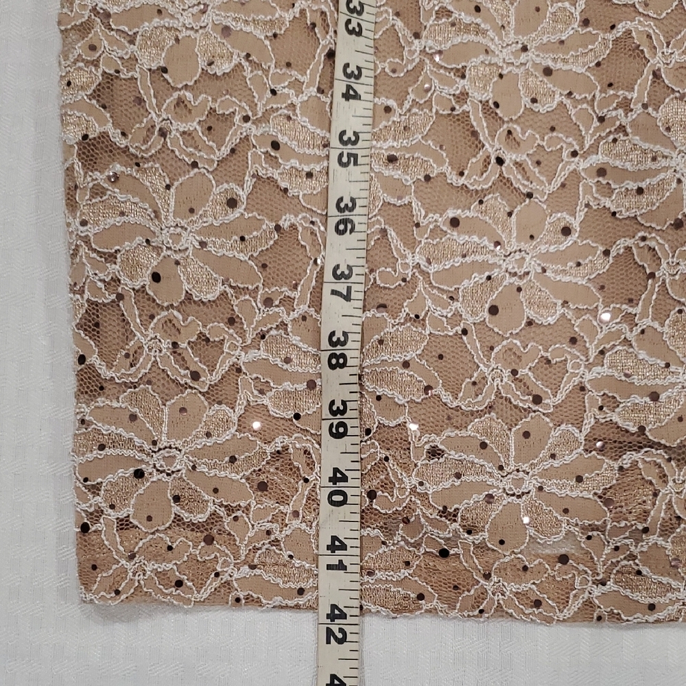 Connected Apparel Lace V-Neck Midi Dress - Cream - Picture 11 of 16